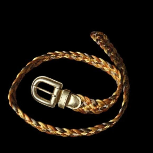 Vintage Braided Nylon Belt Sz M/L - Picture 8 of 11